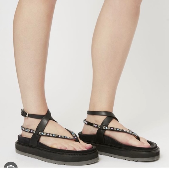 ISABEL MARANT chunky sandals with studs - Picture 2 of 5